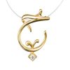 Love Pendant 18K yellow gold plated